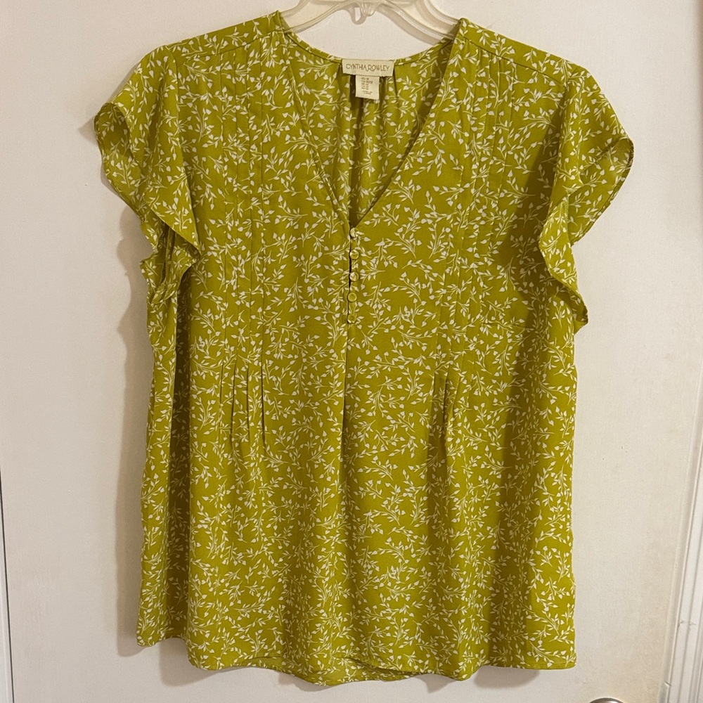 Cynthia Rowley Floral Blouse